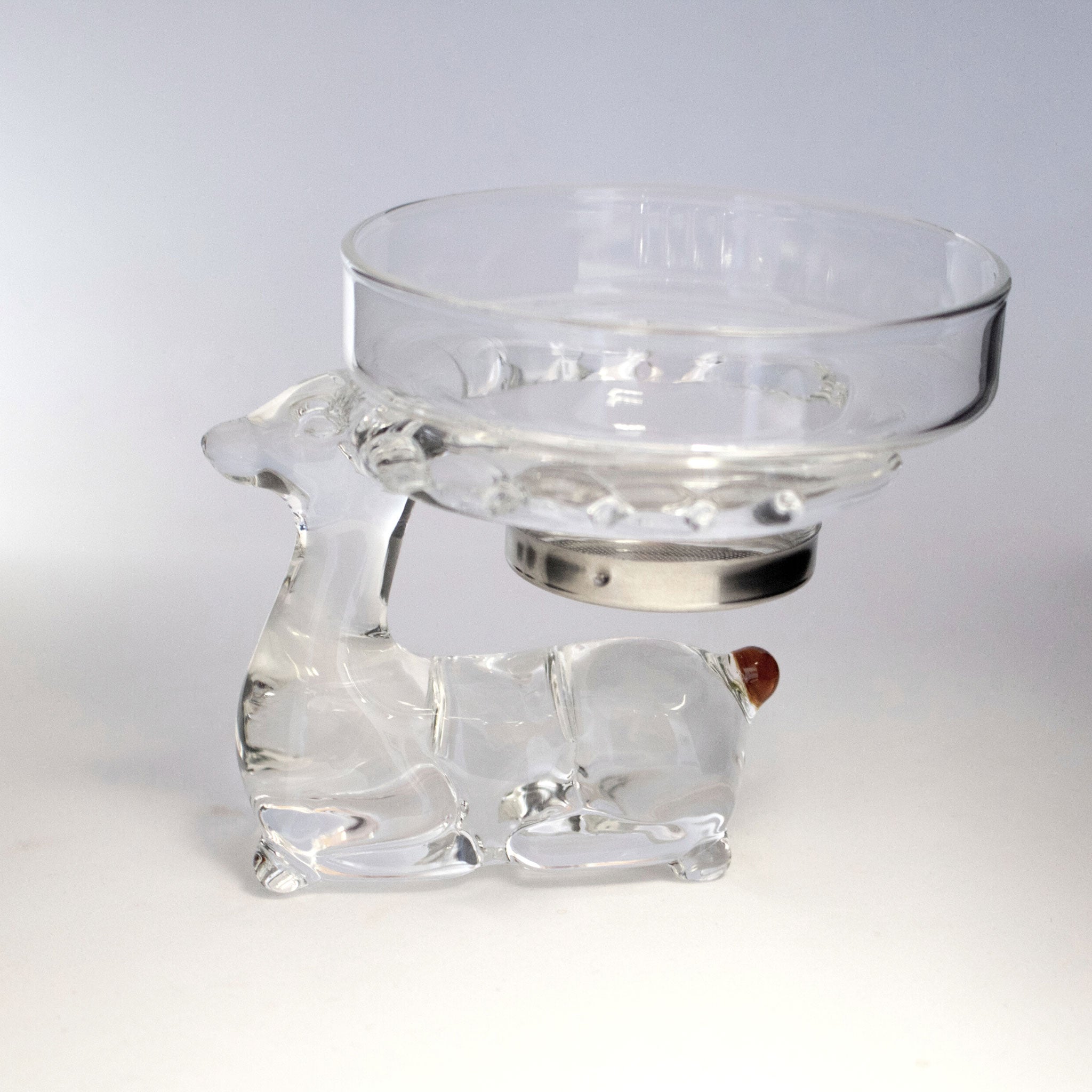 2-piece glass deer gongfu infuser