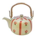 Peach Petals Teapot Japanese Dobin