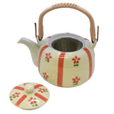 Peach Petals Teapot Japanese Dobin