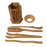 Gongfu tea utensil set and holder