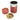3.5 oz Red Flower Washi Tea Tin